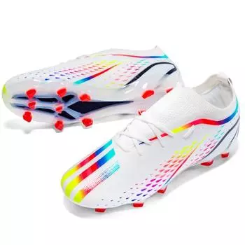 2025 new men s and women s breathable shoes wear-resistant football shoes indoor grass long nails short nails football shoes training shoes 35