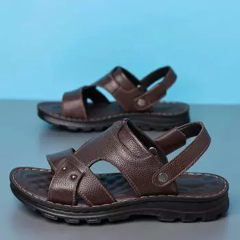 2025 New Men s Sandals Beach Shoes Outer Wear Anti-Slip Two-Use Father Son Cool Shoes Summer Fashion China Made 38