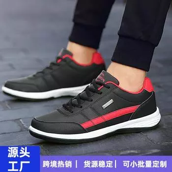 2025 new men s shoes men s leather running shoes large size light casual sports shoes men s sneakers shoes men s 39 синий