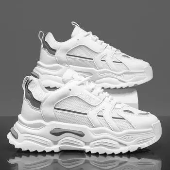 2025 new men s summer breathable mesh fashionable teenagers fashion brand all-matching platform old men s shoes fashionable sneakers 39