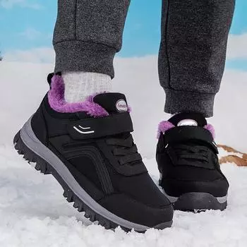 2025 new mother shoes father foot strength elderly shoes autumn and winter velvet warm practical cotton shoes women 35