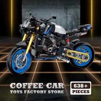 2025 New Motorcycle Building Model Block Motorcycle Road Racing Brick Christmas Gifts Child Birthday Gift Adult MOC Tech Toys