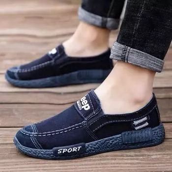 2025 ****** new old ******* cloth shoes student fashion trend denim casual board shoes Korean version ** men s shoes 39 синий