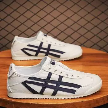 2025 new one-pedal canvas shoes men s shoes Forrest Gump shoes casual shoes versatile lazy shoes fashion board shoes 39