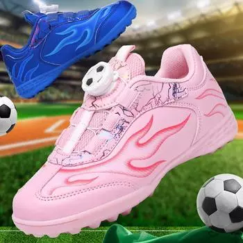 2025 New Rotary Buckle Children s Football Shoes Men s Broken Nails Teen Students Lace-Up Shoes 29