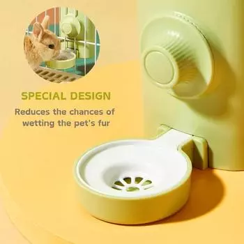 2025 New Small Animals Automatic Water Feeder Dispenser Drinking Water Bottle Bowls Dish With Food Container Hamster Accessories зелёный