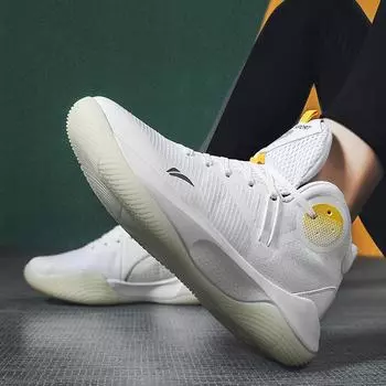 2025 new sports shoes breathable mesh basketball shoes actual combat high-top student boots men s shoes with sound rubber sole 36