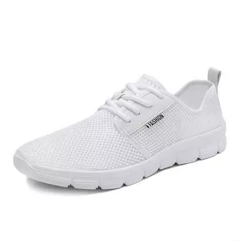 2025 new spring and summer Korean version trend men s shoes versatile sports and leisure men s single mesh shoes Internet celebrity breathable tide 35