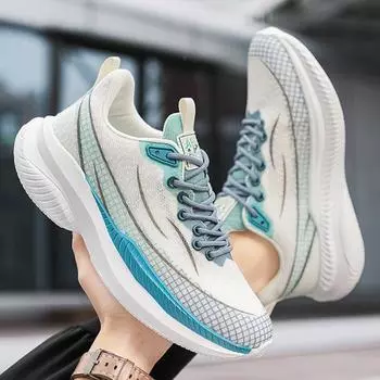 2025 new spring and summer men s shoes breathable mesh sports casual running shoes teen students trend lightweight sports shoes 39