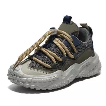 2025 new spring boys and girls 6 colors 28-40 dad shoes lightweight non-slip durable versatile shoes 28 серый