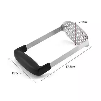 2025 New Stainless Steel Potato Masher Foldable Vegetables and Fruit Ricer Handheld Garlic Presser