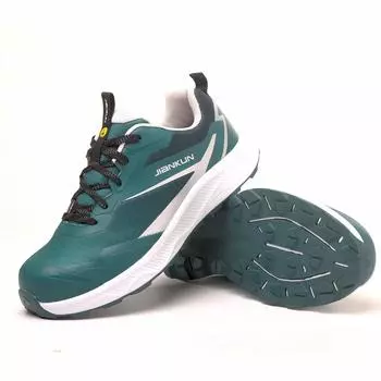 2025 New Style Industrial Labor Safety Shoes Men s Mesh Anti-smashing Steel Toe Protective Boots Light Man Casual Shoes 40 чёрный