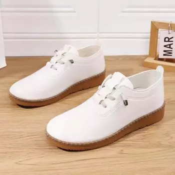 2025 new style mother shoes light soft sole flat single-layer casual shoesmoccasin-gommino leather shoes children slip-on shoes 36