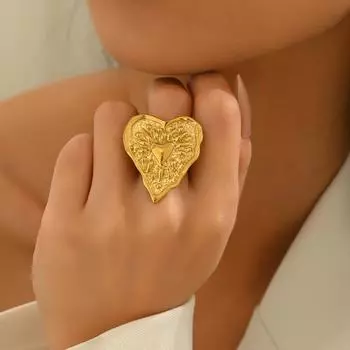 2025 new style women s light luxury jewelry geometric love opening adjustable design ring temperament ring