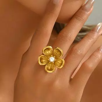 2025 new style women s ring personalized opening set pearl ring versatile index finger ring women s jewelry