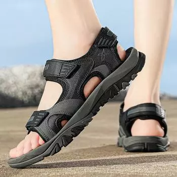 2025 new summer large size in the elderly men s outdoor travel breathable sandals fashion light wear 39 сапфировый