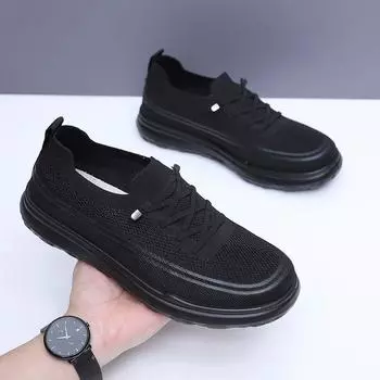 2025 new summer man shoes mesh breathable fashion casual shoes lightweight comfortable work men s sneakers Sports Running Shoes 38