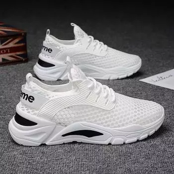 2025 new summer men s shoes breathable thin single mesh hollow mesh sports running casual mesh shoes men s trendy shoes 39