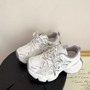 2025 new thick-soled heightening women s versatile casual sports shoes breathable mesh shoes fashion 35