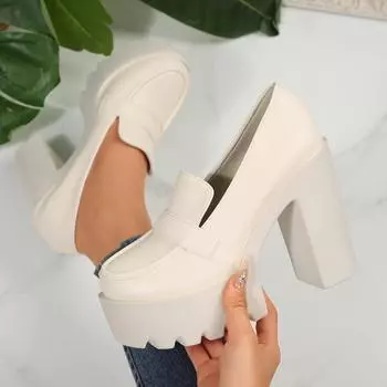 2025 New Thick Soled High Heels Daily Luxury Women Solid Color Temperament Mary Jane with Follow-up Shoes Retro Le Fu Shoes 35