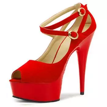 2025 new waterproof table stiletto professional black girl versatile fish mouth single shoes women s spring and summer super high heels night show 34