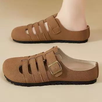 2025 New Women s Sandals Adjustable Non-Slip Outdoor Beach Slide Sandals Breathable Casual Flip Flops Summer Shoes for Women 36