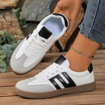 2025 New Women Sneakers Fashion Casual Flats Vulcanize Shoes Ladies Outdoor Walking Sneakers Women Comfortable Classical Shoes 36