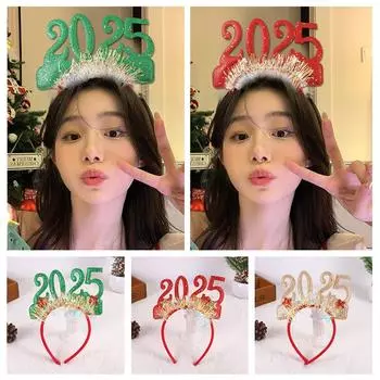 2025 New Year Glasses Christmas Ornaments Happy New Decorations Party Eve Navidad Prop Gifts Ki I7L1 Red-One size