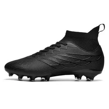 2025 new youth football shoes outdoor long spikes high top game comfortable grass large size 35
