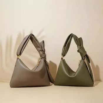 2025 Niche New Leather High-end Personalized Women s Bag Single Shoulder Crossbody Large Capacity High-end Hand-held Cowhide Bag 26x3x18cm зелёный