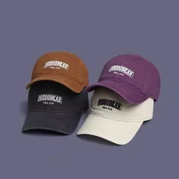 2025 новая бейсболка с вышитыми буквами и мягким верхом для женщин, весенняя повседневная универсальная бейсболка с небольшим загнутым козырьком для мужчин M56-58cm