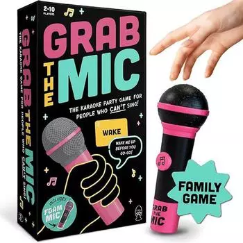 2025 Новая игра Grab Mic, игра Grab TheMic Party, захватывающая игра-караоке Grab Mic, подарок для любителей музыки, для взрослых, отлично подходит для свиданий разноцветный