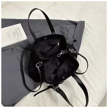 2025 новая классическая ретро-сумка, универсальная сумка-тоут большой вместимости, простая замшевая ручная сумка-тоут Size [Base Length 42 Height 19] чёрный