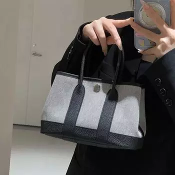 2025 Новая мини-сумка из кожи и холста Neo+Kaeden Garden Bag, модная сумка через плечо на одно плечо для женщин 20x10x12cm розовый