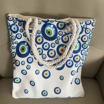 2025 Новая мода Богемия Этнический стиль женские сумки износостойкая холщовая сумка на одно плечо красочная печатная портативная сумка для покупок уличная пляжная сумка