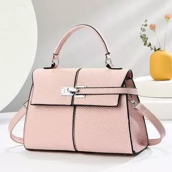 2025 Новая модная трапециевидная сумка из мягкой водонепроницаемой кожи, сумка через плечо, французская минималистская универсальная сумка через плечо белый