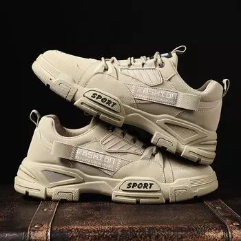 2025 новая мужская обувь осень-зима модная универсальная обувь в стиле ретро для работы с инструментами мужская обувь для альпинизма на открытом воздухе с нескользящей подошвой 39 хаки