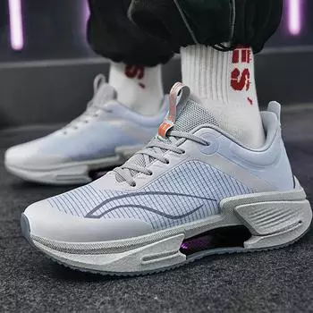 2025 Новая мужская повседневная обувь Модные новые амортизирующие кроссовки для бега Нескользящая толстая подошва для тренировок на открытом воздухе Спортивная обувь для мужчин 35 зелёный