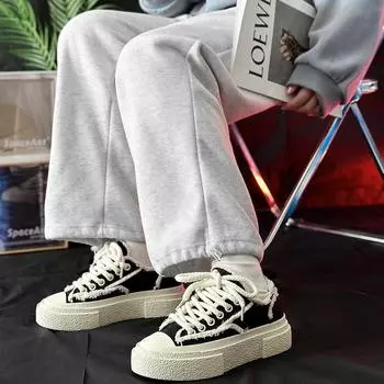 2025 новая нишевая мужская и женская повседневная обувь для скейтбординга модная обувь для пар модная обувь парусиновая обувь большого размера женская обувь 35