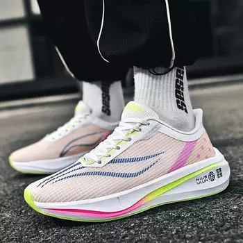 2025 новая пара кроссовок для бега мужская спортивная обувь летняя сетчатая дышащая мужская обувь детские кроссовки легкие амортизирующие 36