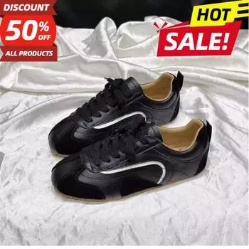 2025 Новая повседневная обувь Модные универсальные кроссовки для бега Дышащая тканевая поверхность Легкая спортивная женская обувь Zapatos De Mujer 35 чёрный