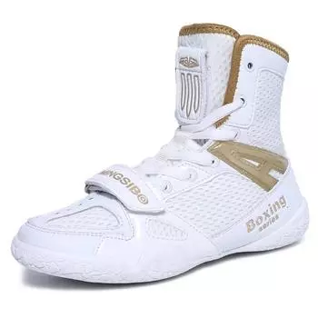 2025 Новая профессиональная обувь унисекс для родителей и детей, спортивная обувь больших размеров для детей, легкая дышащая обувь для бокса и борьбы 35