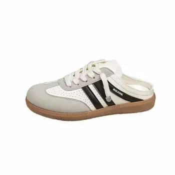 2025 новая ретро универсальная нишевая розовая сумка, шлепанцы с закрытым носком, популярная повседневная обувь, женские шлепанцы 36