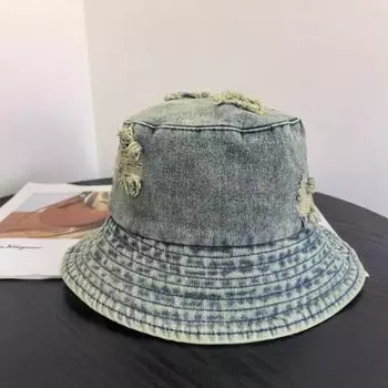 2025 новая сломанная шляпа-ведро для женщин, для отдыха на природе, путешествий, шопинга, повседневная универсальная шляпа-ведро с широким лицом, маленькая складная, прилив M56-58cm серый