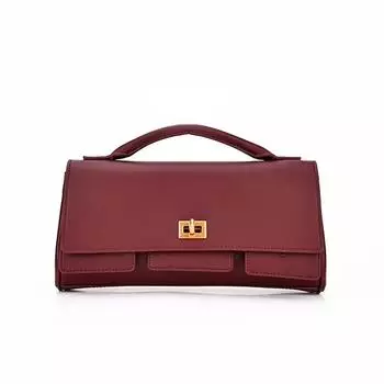 2025 Новая сумка B+Home Lock Small Square Bag, модная и универсальная сумка на одно плечо с диагональным ремешком, высококачественная женская сумка из натуральной кожи 26.9x5.6x13.9cm белый