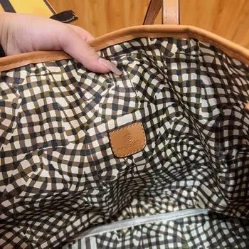 2025 новая сумка-тоут sense большой емкости универсальная сумка ретро принт женская сумка через плечо женская size [bottom length 44 height 28] large capacity