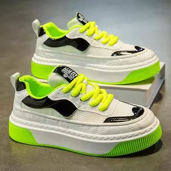 2025 новая весенняя мужская обувь на платформе с увеличенным голенищем модная сетчатая дышащая спортивная обувь повседневная обувь персонализированная мужская обувь 39