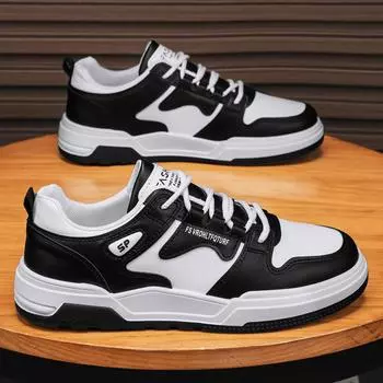 2025 Новая весна Ins Board Shoes Мужские водонепроницаемые кроссовки Повседневная обувь Низкие плоские универсальные дышащие мужские туфли 39