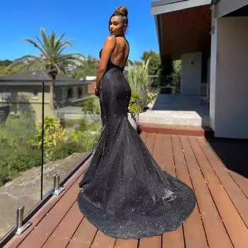 2025 новая женская одежда новое платье без рукавов на подтяжках облегающее платье S серебряный серый