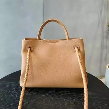 2025 Новая женская сумка из натуральной кожи, кожаный чехол на голову, ретро, ручная работа, 8 кнопок, сумка на одно плечо с диагональным поперечным ремешком 27x10.5x21CM чёрный